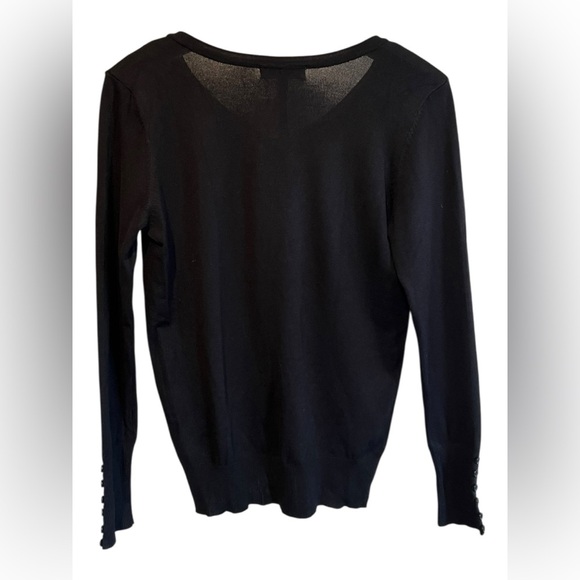 🟣Active USA Black V-Neck Knit Sweater – XL - Picture 2 of 5